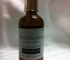 100% Pure Therapeutic Grade Essential Geranium Oil 100ml/3.4oz 