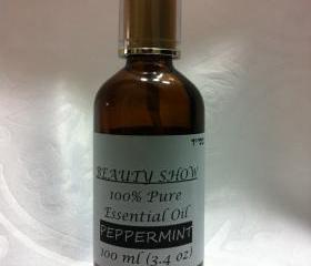 100% Pure Therapeutic Grade Essential Peppermint Oil 100ml/3.4oz 